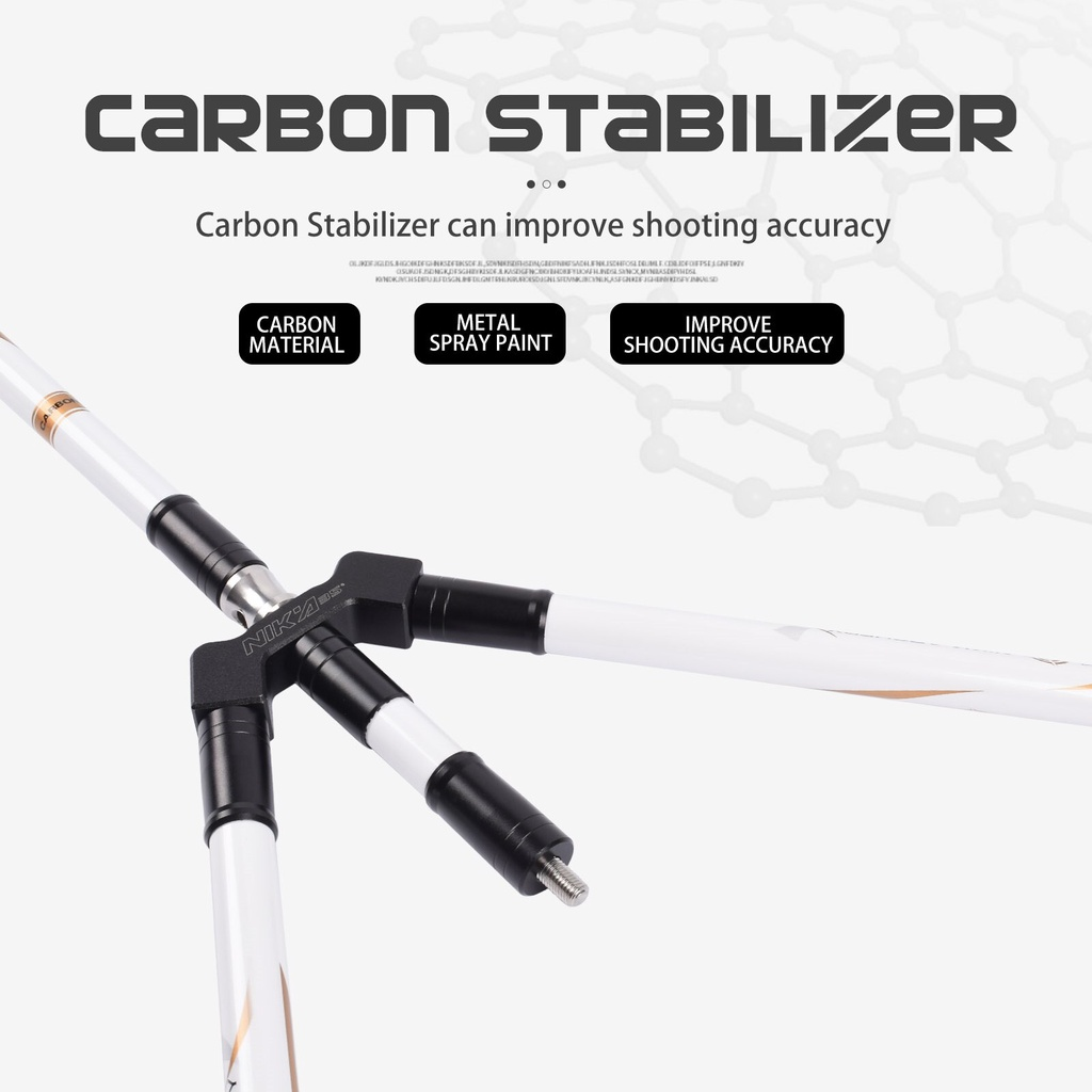 NIKA ST-1 Bow Carbon Staliziler Balance Bar Kit Rod Damper Compound Recurve Shooting